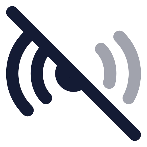 Radio Off Icon in Bulk Rounded style