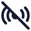 Radiooff icon with solid rounded style