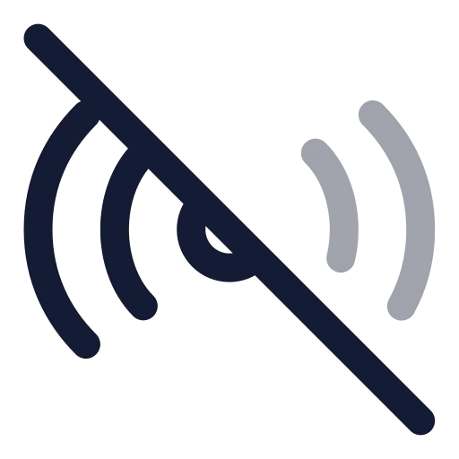 Radio Off Icon in Twotone Rounded style