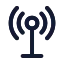 Radiotower icon with stroke standard style