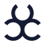 Radioactivealert icon with solid sharp style