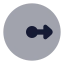 Radius icon with bulk rounded style