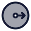 Radius icon with duotone rounded style