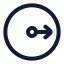 Radius icon with stroke rounded style