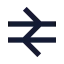 Railsymbol icon with solid sharp style