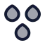 Rain icon with duotone standard style