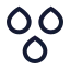 Rain icon with stroke sharp style