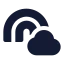 Rainbow icon with solid standard style