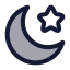 Ramadhan icon with duotone rounded style