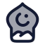 Ramadhan icon with duotone rounded style