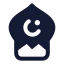 Ramadhan icon with solid standard style