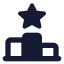 Ranking icon with solid standard style