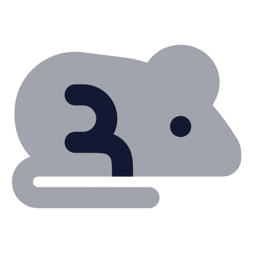 Rat Icon in Bulk Rounded style