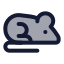 Rat icon with duotone standard style
