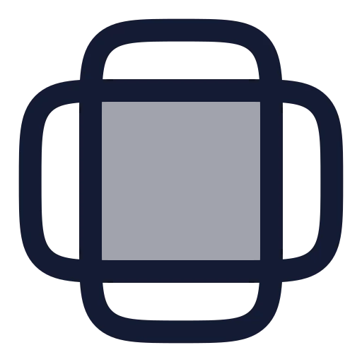 Ratio Icon in Duotone Rounded style