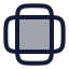 Ratio icon with duotone rounded style