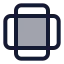 Ratio icon with duotone standard style