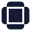 Ratio icon with solid standard style