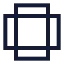 Ratio icon with stroke sharp style
