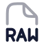 Raw icon with twotone rounded style
