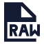 Raw icon with solid sharp style