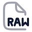 Raw icon with twotone rounded style