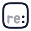 Re icon with twotone rounded style