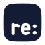 Re icon with solid rounded style