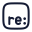 Re icon with stroke rounded style