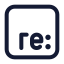 Re icon with stroke standard style