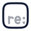 Re icon with twotone rounded style