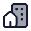 Realestate icon with duotone rounded style