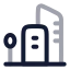 Realestate icon with twotone rounded style