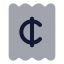 Receiptcent icon with bulk rounded style