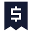 Receiptdollar icon with solid sharp style