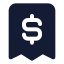 Receiptdollar icon with solid standard style