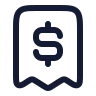 Receipt Dollar icon preview