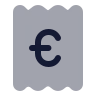Receipt Euro icon preview