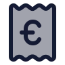 Receipt Euro icon preview