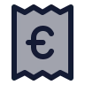 Receipt Euro icon preview