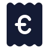 Receipt Euro icon preview