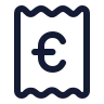 Receipt Euro icon preview
