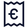 Receipt Euro icon preview
