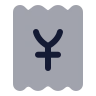 Receipt Japanese Yen icon preview