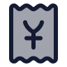 Receipt Japanese Yen icon preview