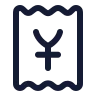 Receipt Japanese Yen icon preview