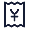 Receipt Japanese Yen icon preview