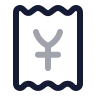 Receipt Japanese Yen icon preview