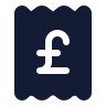 Receipt Pound Sterling icon preview