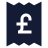 Receipt Pound Sterling icon preview